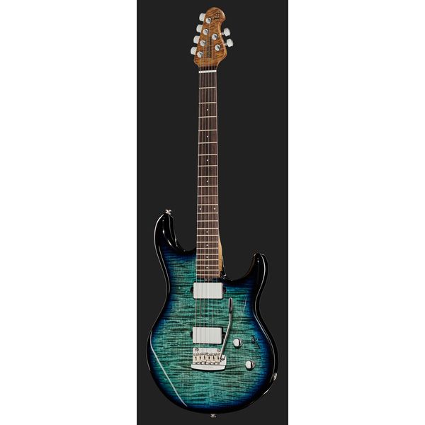 La guitare électrique Music Man Luke IV HH Blue Flame Test & Avis