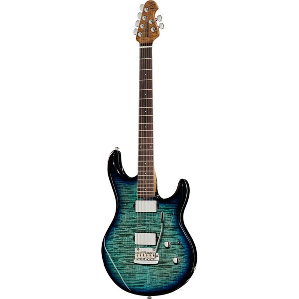 La guitare électrique Music Man Luke IV HH Blue Flame Test & Avis