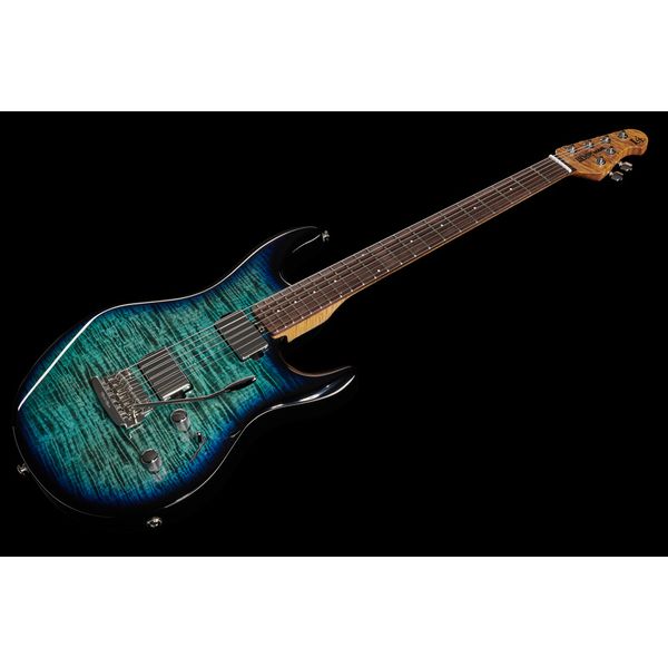 La guitare électrique Music Man Luke IV HH Blue Flame Test & Avis