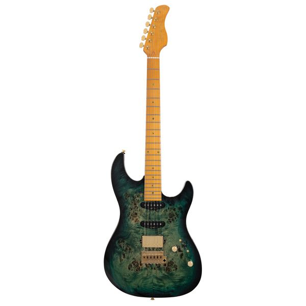 Guitare électrique Larry Carlton S10 HSS Transparent Green Avis et Test