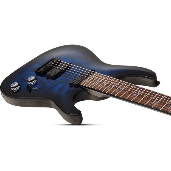 Schecter Omen Elite-7 See Blue Burst (Guitare électrique) Test, Avis