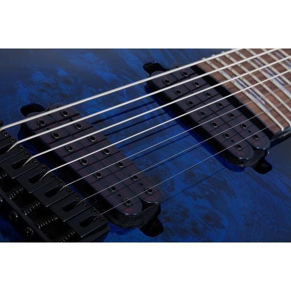 Schecter Omen Elite-7 See Blue Burst (Guitare électrique) Test, Avis