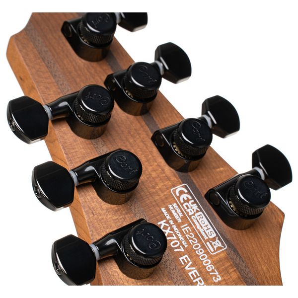 Cort KX707 Evertune Open Pore Black (Guitare électrique) : Test et Avis