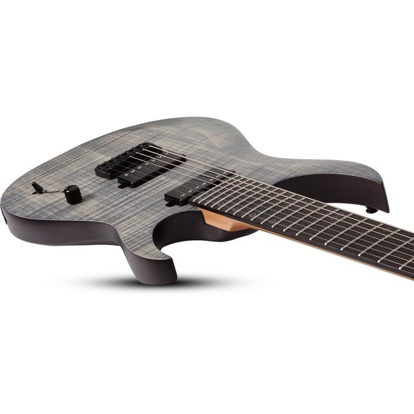 La guitare électrique Schecter Sunset -7 Extreme Grey Ghost Avis et Test