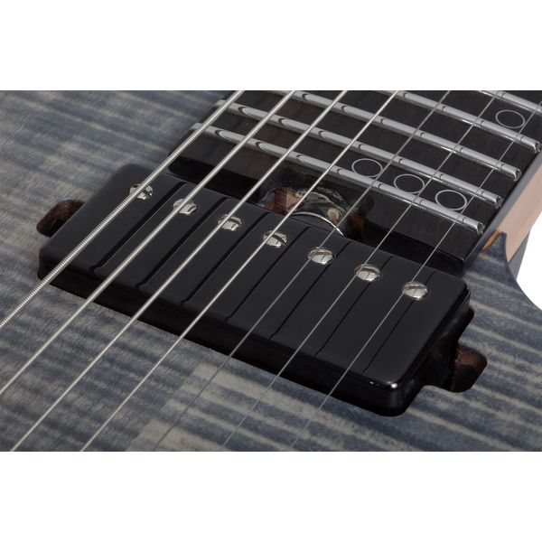 La guitare électrique Schecter Sunset -7 Extreme Grey Ghost Avis et Test