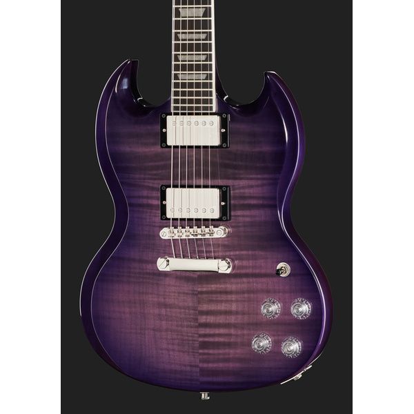 La guitare électrique Epiphone SG Modern Figured Purple Burst , Avis, Test