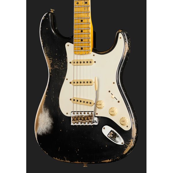 La guitare électrique Fender 56 Strat Black Hvy Relic MBJS / Test et Avis