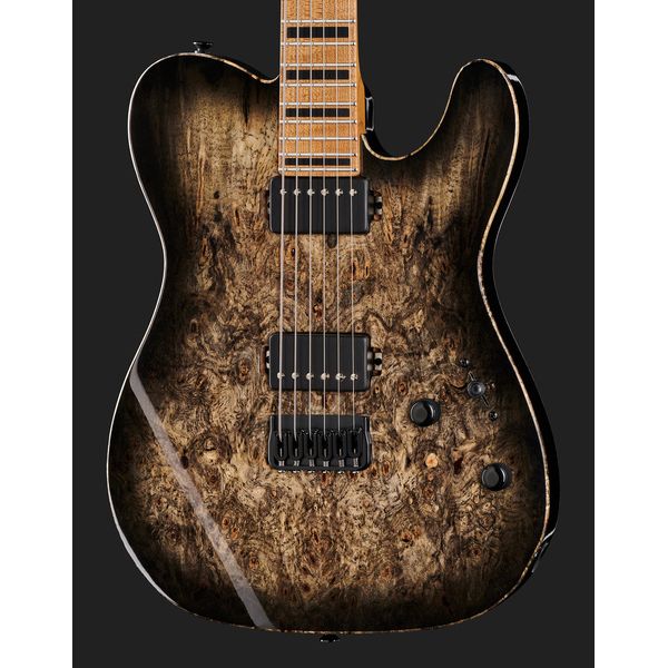 La guitare électrique LSL Baritone 24 DX Buckeye Burl Avis, Test