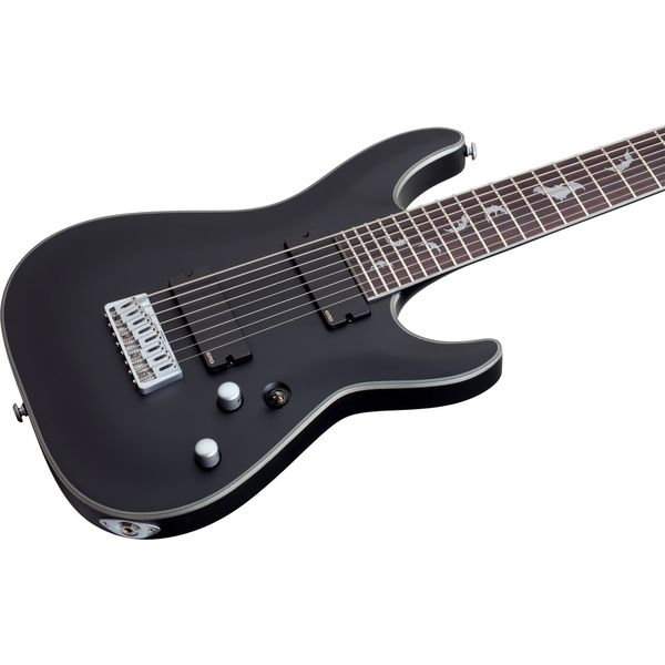 La guitare électrique Schecter Damien Platinum 8 SBK - Test et Avis