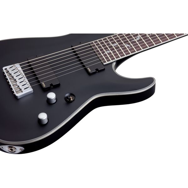 La guitare électrique Schecter Damien Platinum 8 SBK - Test et Avis