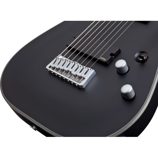 La guitare électrique Schecter Damien Platinum 8 SBK - Test et Avis