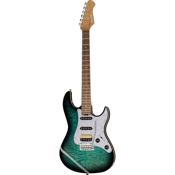 La guitare électrique Harley Benton ST-Modern Plus HSS FBLB , Test, Avis