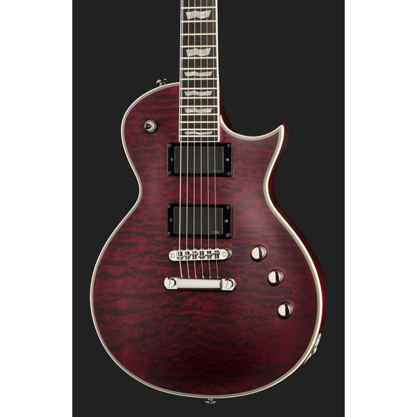 La guitare électrique ESP LTD EC-401 QM STBCS : Avis et Test