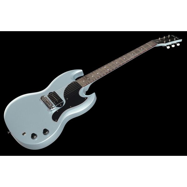 La guitare électrique Harley Benton DC-60 Junior Pelham Blue Test et Avis