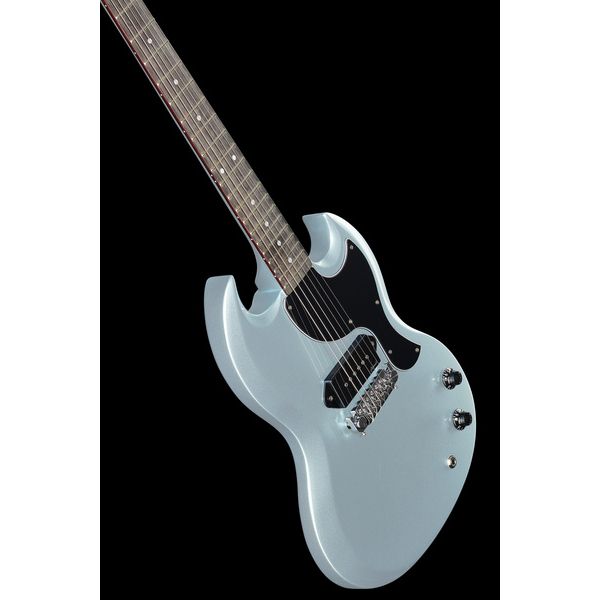 La guitare électrique Harley Benton DC-60 Junior Pelham Blue Test et Avis