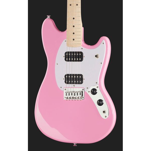 Guitare électrique Squier Sonic Mustang HH Flash Pink / Test, Avis et Comparatif