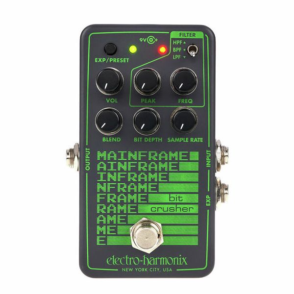 La pédale d'effet Electro Harmonix Mainframe Bit Crusher : Notre avis