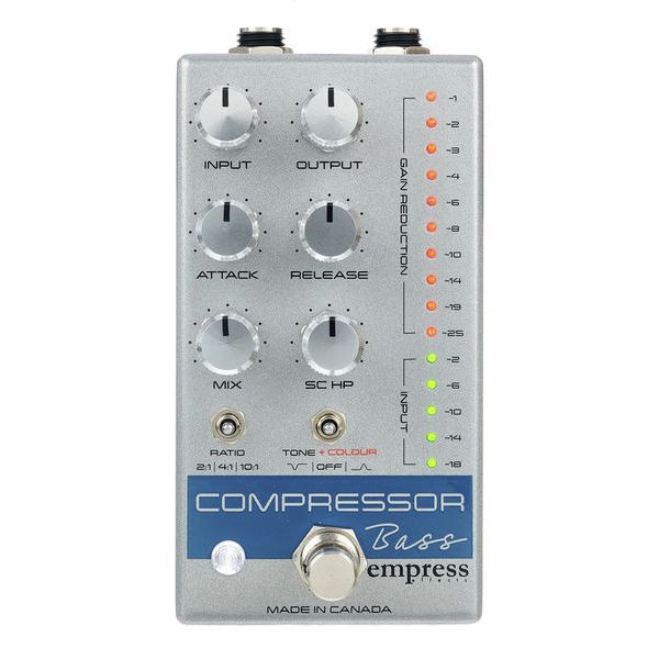 La pédale d'effet Empress Effects Bass Compressor Silver Spk : Notre avis