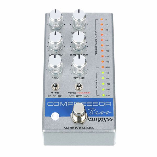 La pédale d'effet Empress Effects Bass Compressor Silver Spk : Notre avis