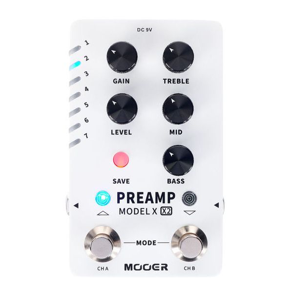 Avis sur Mooer Preamp Model X2 - Test pédale d'effet