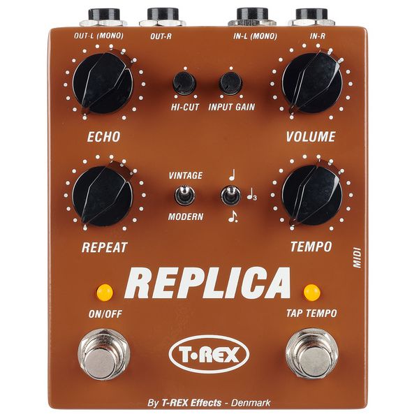 La pédale d'effet T-Rex Replica Stereo TAP Delay : Notre avis