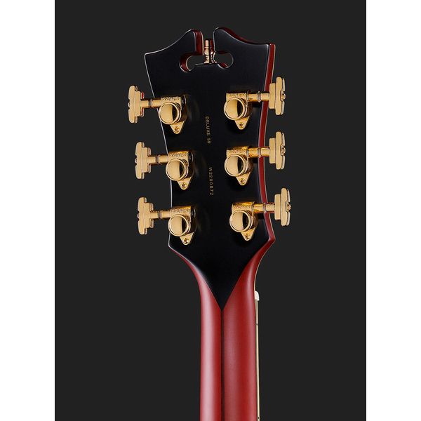 Avis guitare électrique DAngelico Deluxe 59 Satin Trans Wine