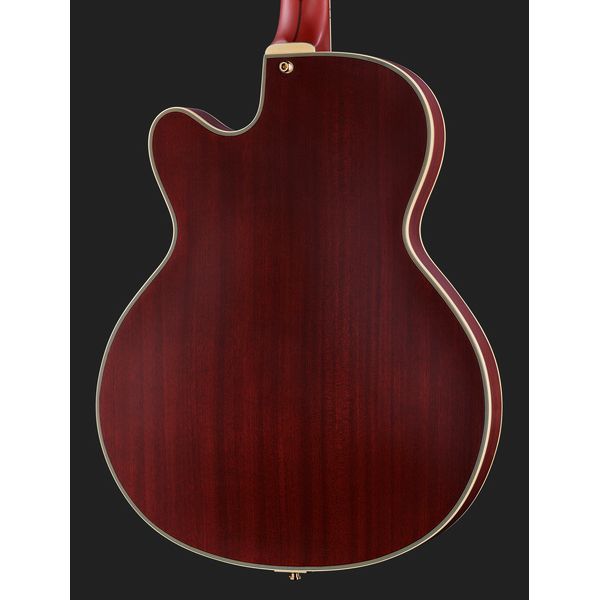 Avis guitare électrique DAngelico Deluxe 59 Satin Trans Wine