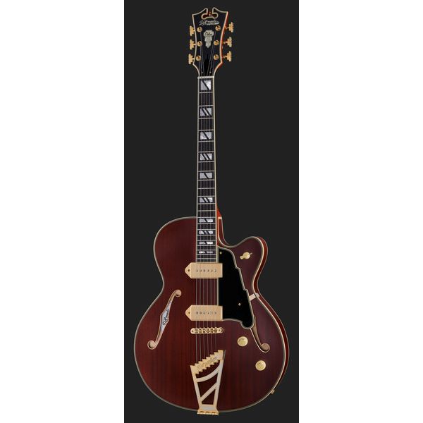 Avis guitare électrique DAngelico Deluxe 59 Satin Trans Wine