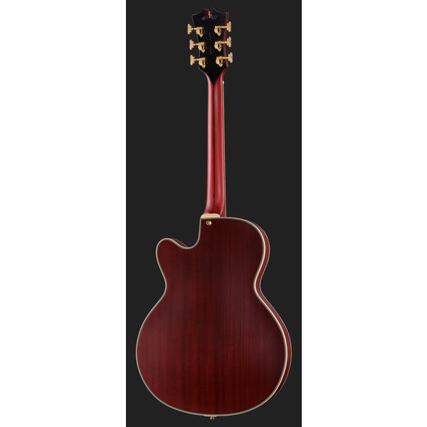 Avis guitare électrique DAngelico Deluxe 59 Satin Trans Wine