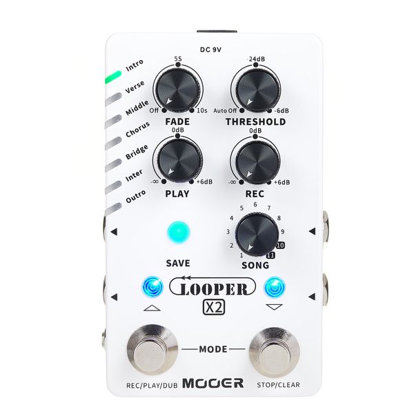 La pédale d'effet Mooer Stereo Looper X2 : Notre avis