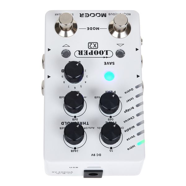 La pédale d'effet Mooer Stereo Looper X2 : Notre avis