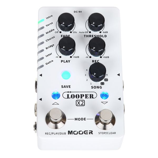 La pédale d'effet Mooer Stereo Looper X2 : Notre avis