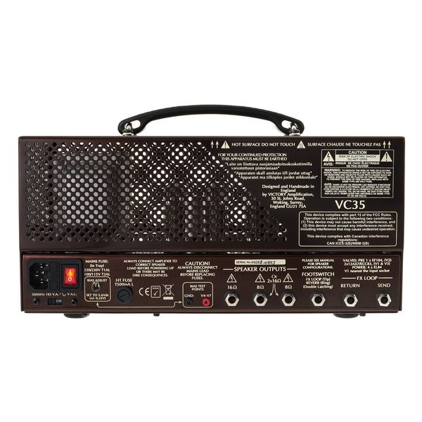 La tête d'ampli Victory Amplifiers VC35 The Copper Lunch Box : Notre avis