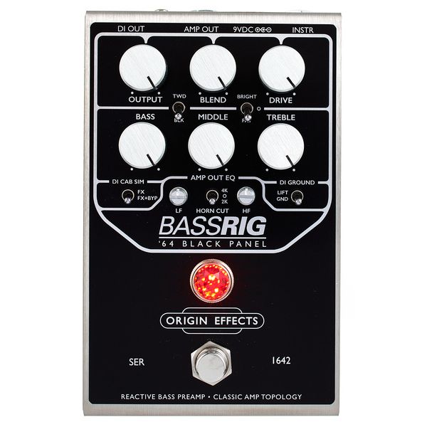 La pédale d'effet Origin Effects Bassrig ’64 Black Panel : Notre avis