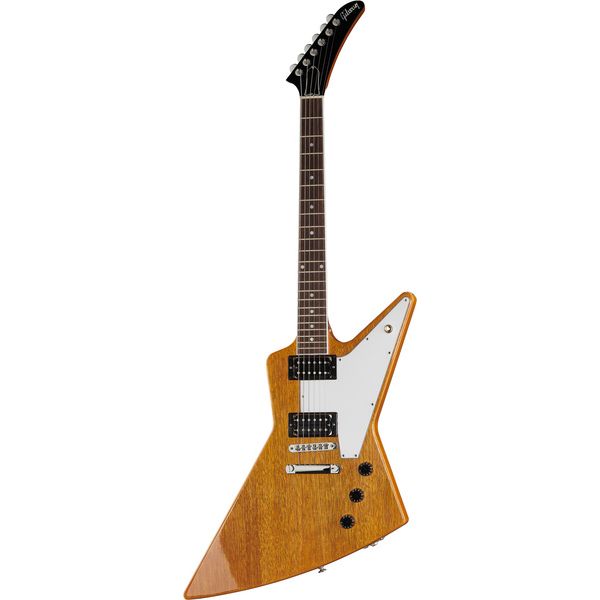 Avis guitare électrique Gibson 70s Explorer Antique Natural