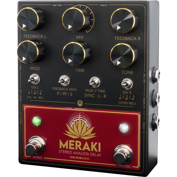 La pédale d'effet Walrus Audio Meraki Red Stereo Delay : Notre avis