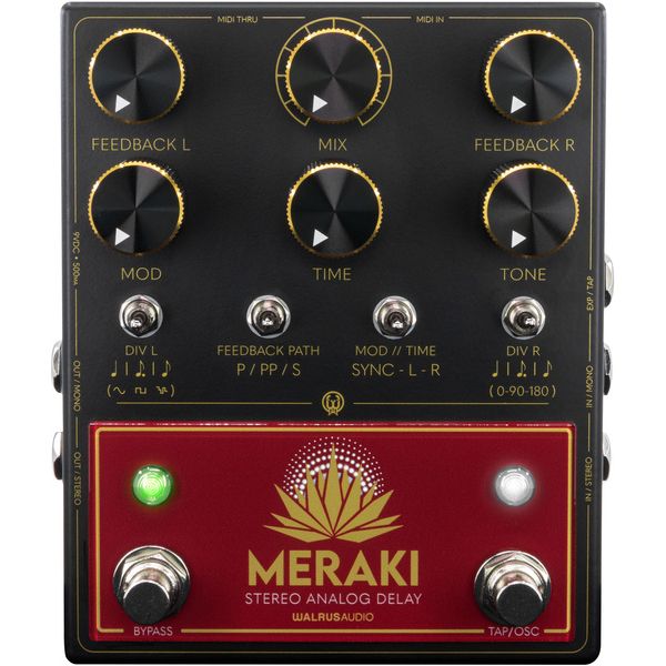 La pédale d'effet Walrus Audio Meraki Red Stereo Delay : Notre avis