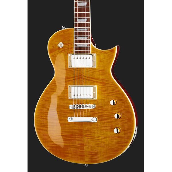 Avis guitare électrique Harley Benton SC-Custom III Lemon Flame