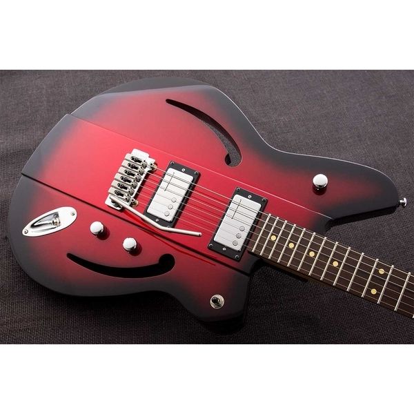 Avis guitare électrique Reverend Airsonic W Metallic Red Burst