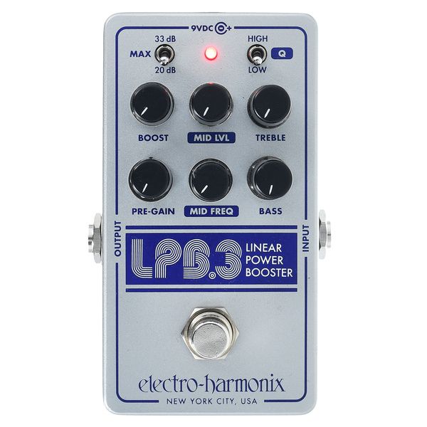 La pédale d'effet Electro Harmonix LPB-3 Boost & EQ : Notre avis