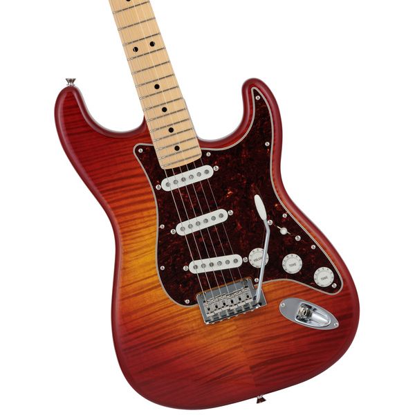 La guitare électrique Fender MIJ Hybrid II Strat MN Flame : Notre avis