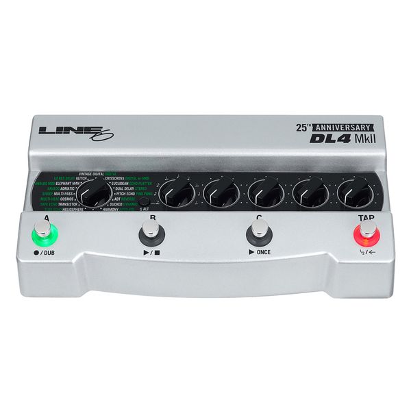 Avis sur Line6 25th Anni. DL4 MkII Silver LTD - Test pédale d'effet