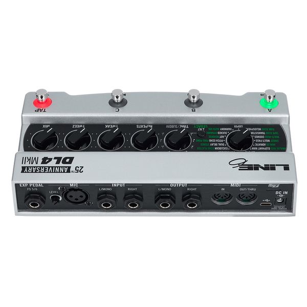 Avis sur Line6 25th Anni. DL4 MkII Silver LTD - Test pédale d'effet