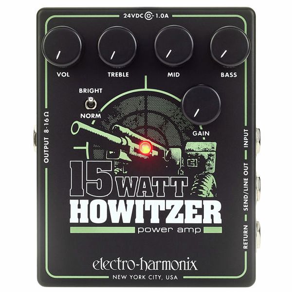 Test & Avis : Electro Harmonix 15 Watt Howitzer Pedal Amp/Pre