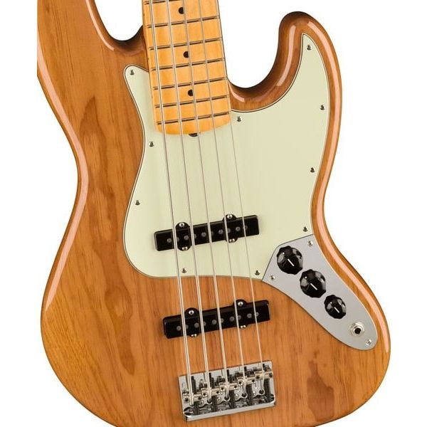 Avis basse électrique Fender AM Pro II Jazz Bass V RST PINE