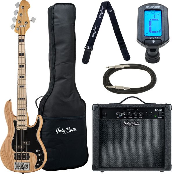 Avis basse électrique Harley Benton Enhanced MP-5MN Natural Set