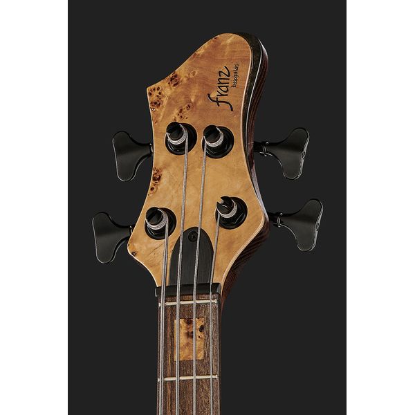 Avis basse électrique Franz Bassguitars Sirius 4 DC Poplar Burl