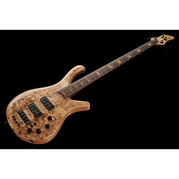 Avis basse électrique Franz Bassguitars Sirius 4 DC Poplar Burl