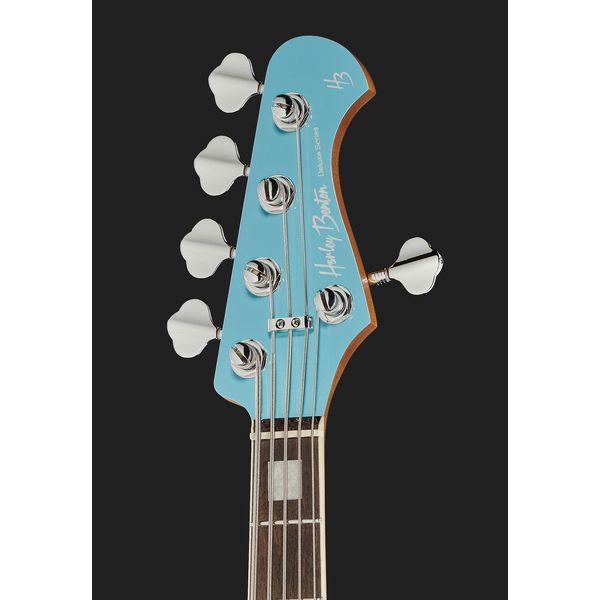 Avis basse électrique Harley Benton MV-5JB Daphne Blue