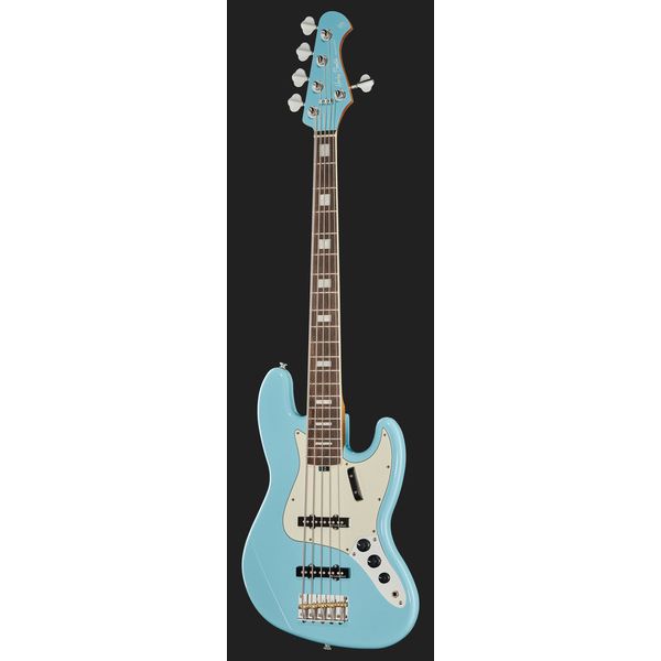 Avis basse électrique Harley Benton MV-5JB Daphne Blue